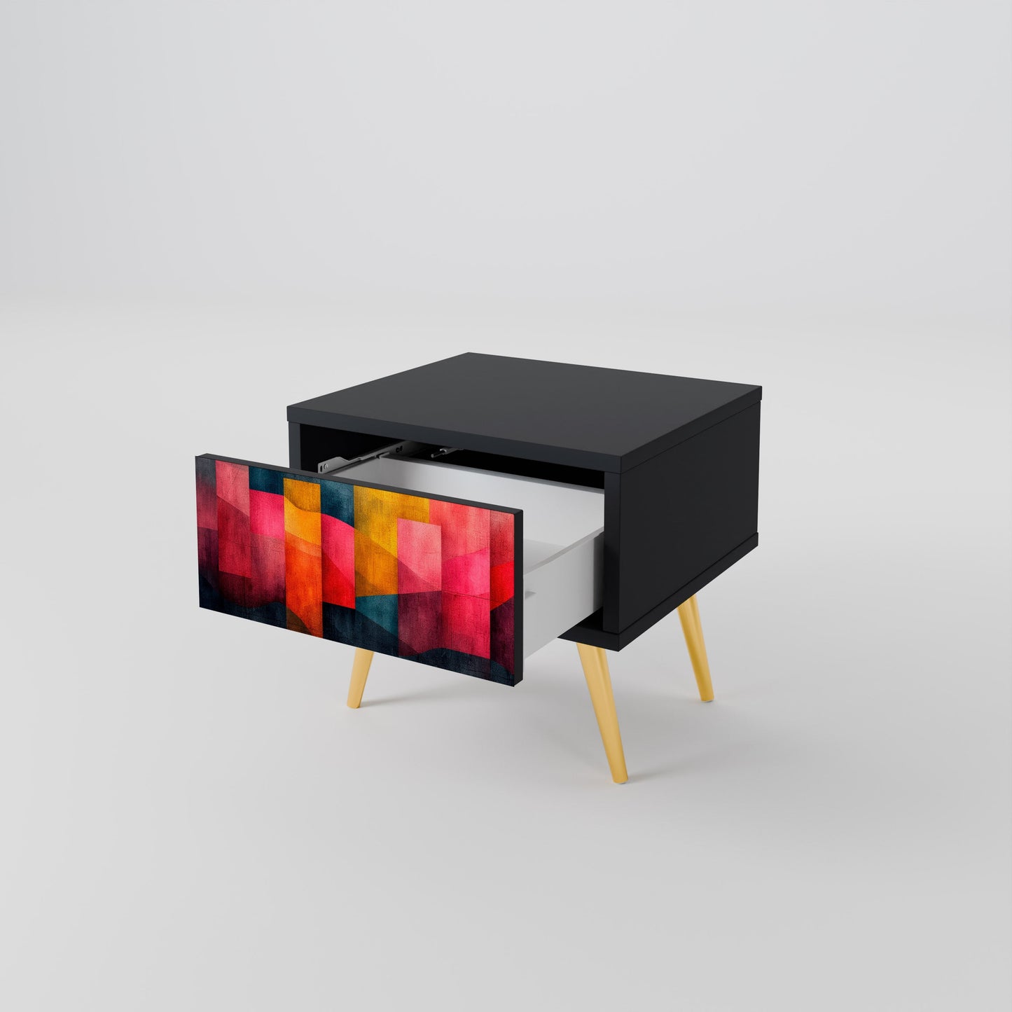 Comodino COLORFUL SOUNDS in finitura nera