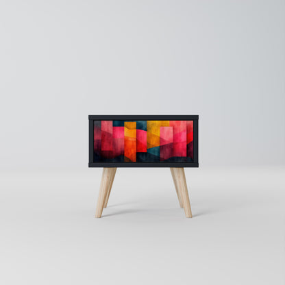 Comodino COLORFUL SOUNDS in finitura nera