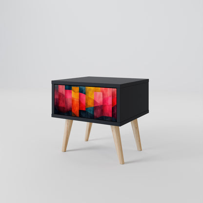 Comodino COLORFUL SOUNDS in finitura nera