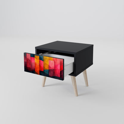 Comodino COLORFUL SOUNDS in finitura nera