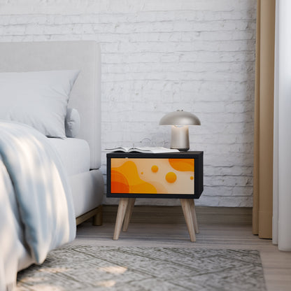 Comodino ORANGE ARRANGEMENT in finitura nera