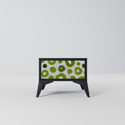 Comodino GREEN RHAPSODY con finitura nera