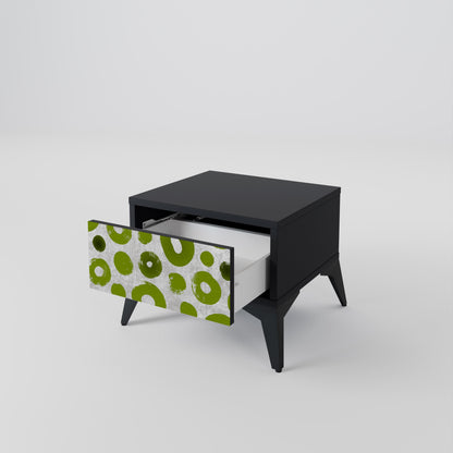 Comodino GREEN RHAPSODY con finitura nera