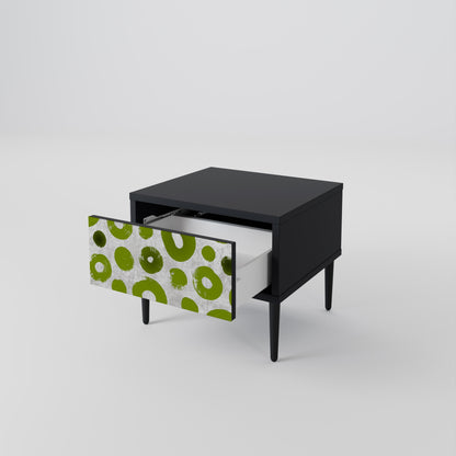 Comodino GREEN RHAPSODY con finitura nera