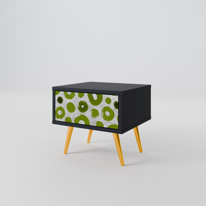 Comodino GREEN RHAPSODY con finitura nera