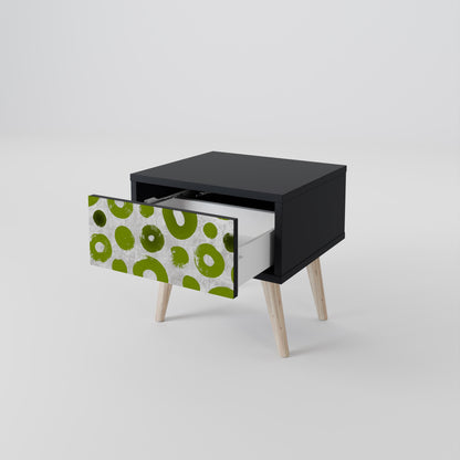 Comodino GREEN RHAPSODY con finitura nera