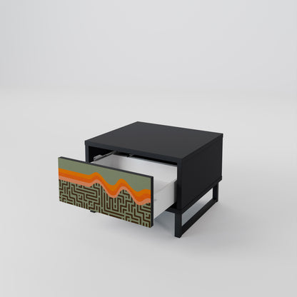Comodino Simple Solutions in finitura nera