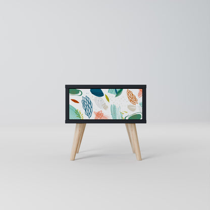 Comodino BOTANICAL HURRICANE in finitura nera