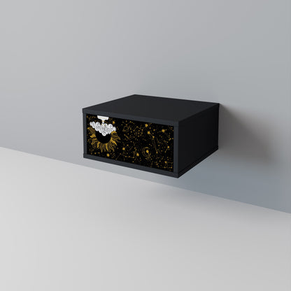 Comodino STELLAR CONSTELLATIONS in finitura nera