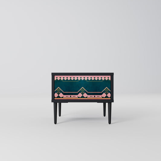 Comodino ROYAL COMPOSITION in finitura nera