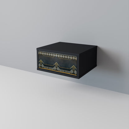 Comodino ROYAL ORDINARINESS in finitura nera