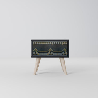 Comodino ROYAL ORDINARINESS in finitura nera