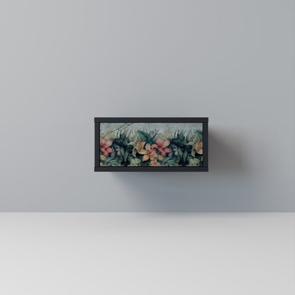 Comodino HEAVENLY BLOOM in finitura nera
