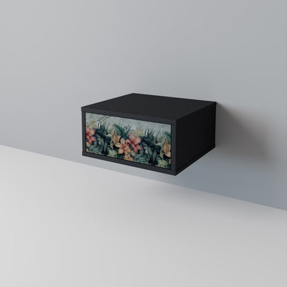 Comodino HEAVENLY BLOOM in finitura nera