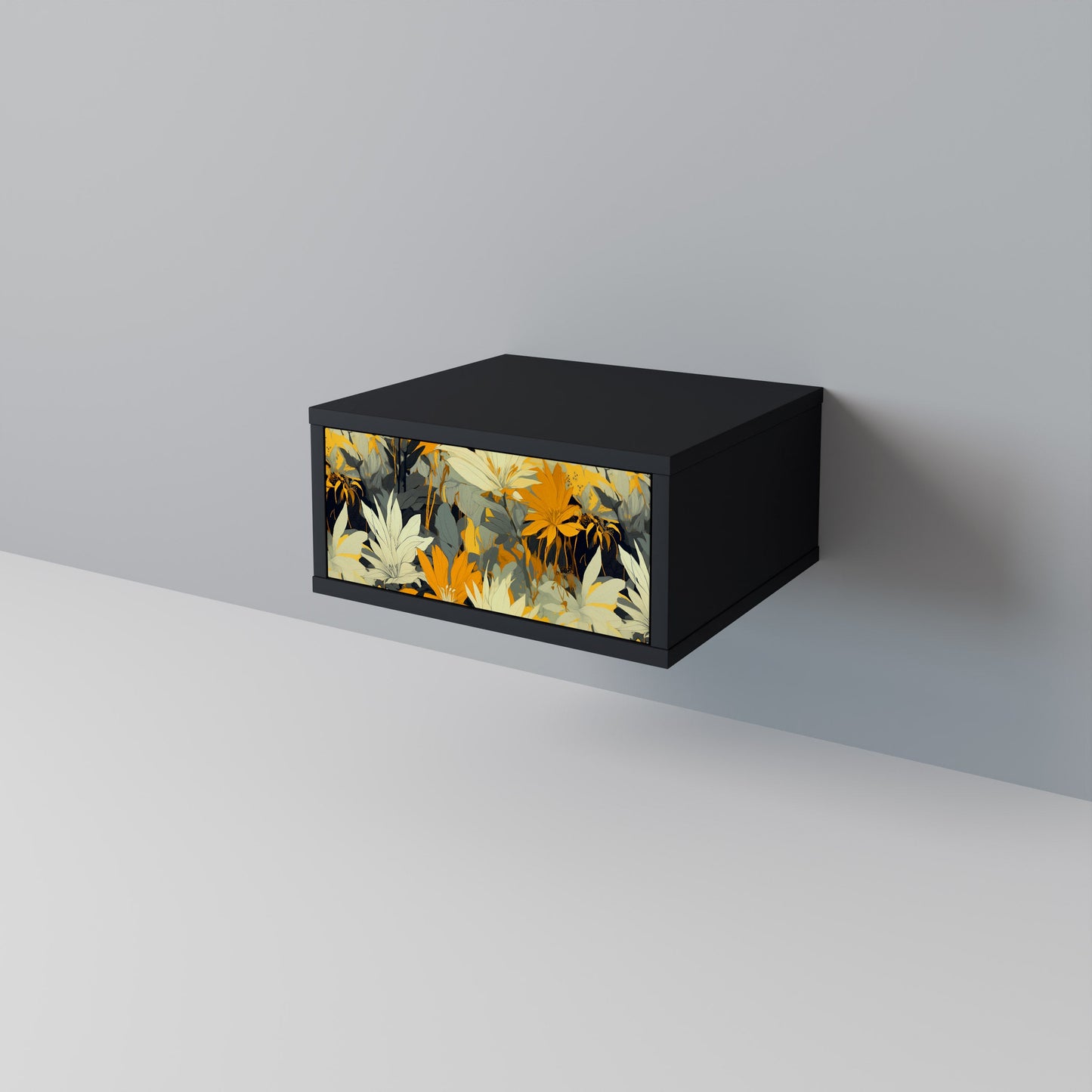 Comodino SUNKISSED LILY in finitura nera