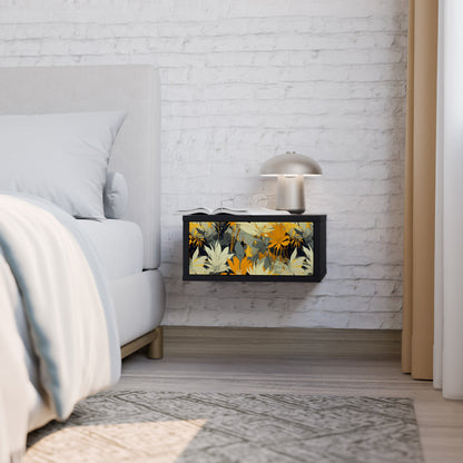 Comodino SUNKISSED LILY in finitura nera