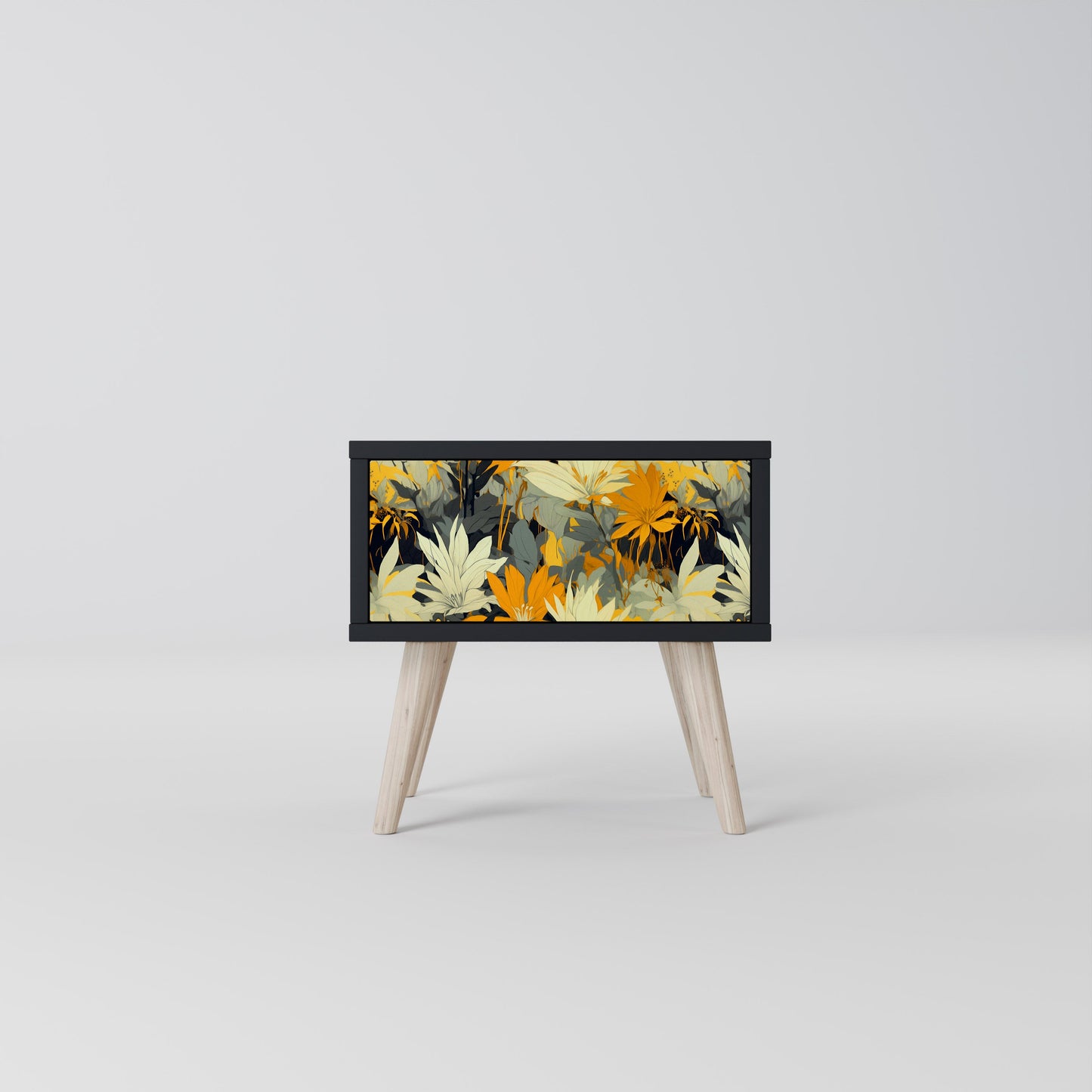 Comodino SUNKISSED LILY in finitura nera