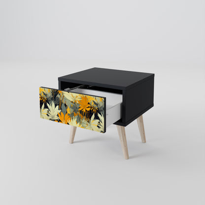 Comodino SUNKISSED LILY in finitura nera