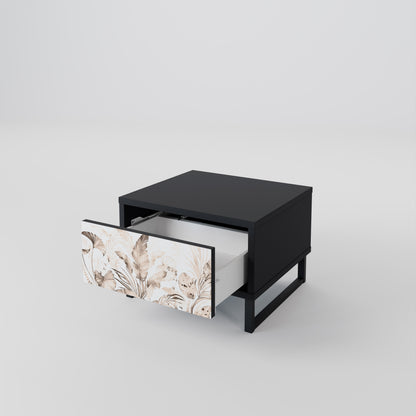 Comodino WILD TENDERNESS in finitura nera