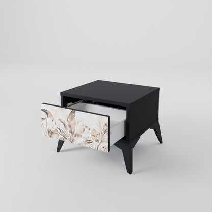 Comodino WILD TENDERNESS in finitura nera