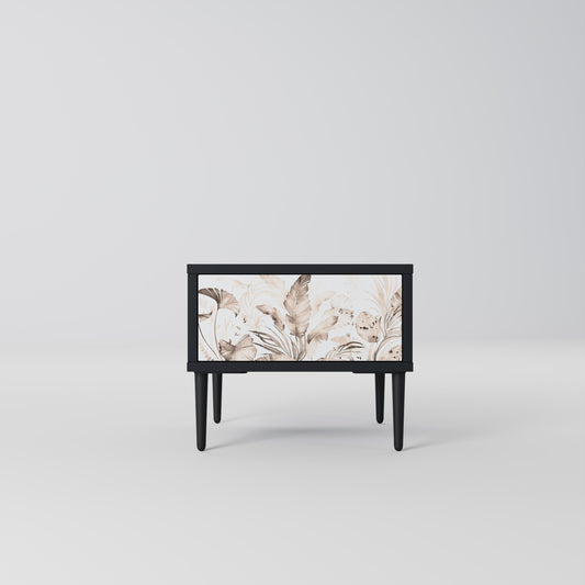 Comodino WILD TENDERNESS in finitura nera