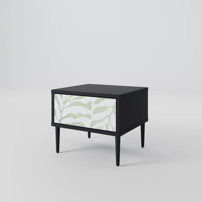 Comodino BOTANICAL SPARK in finitura nera