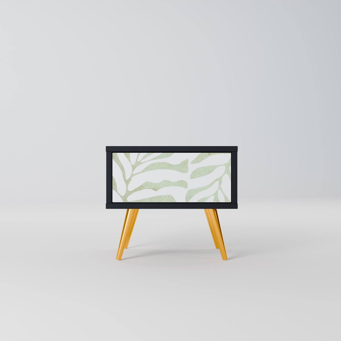 Comodino BOTANICAL SPARK in finitura nera