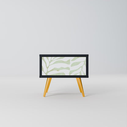 Comodino BOTANICAL SPARK in finitura nera