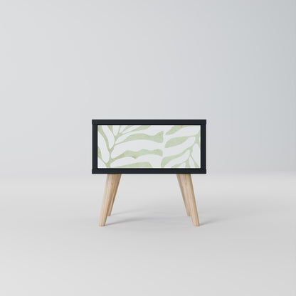 Comodino BOTANICAL SPARK in finitura nera