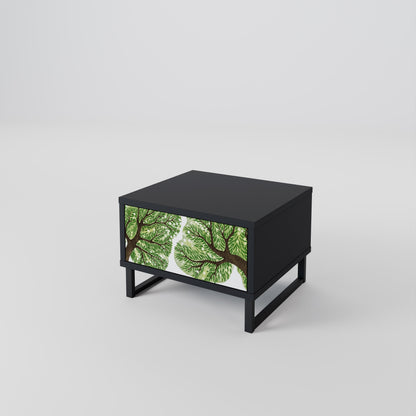 Comodino WILDERNESS DASH con finitura nera