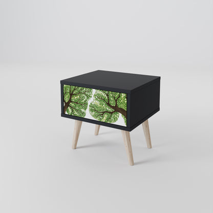 Comodino WILDERNESS DASH con finitura nera