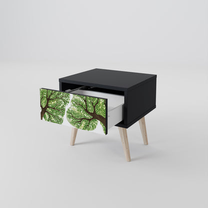 Comodino WILDERNESS DASH con finitura nera