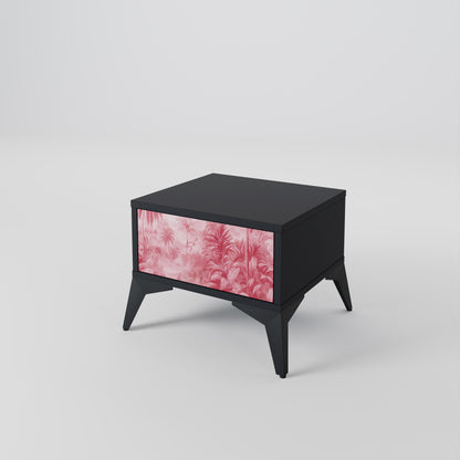 Comodino SWEET TROPICS in finitura nera