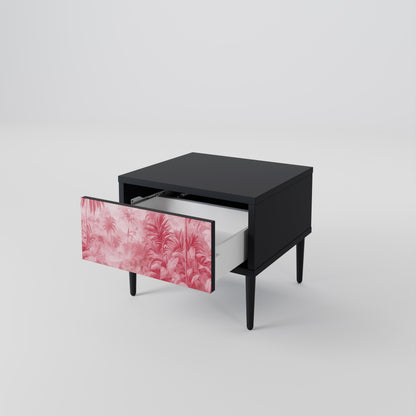 Comodino SWEET TROPICS in finitura nera