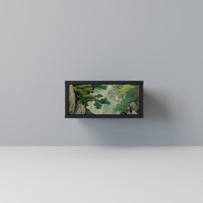 Comodino VERDURE ABYSS in finitura nera