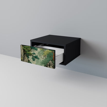 Comodino VERDURE ABYSS in finitura nera