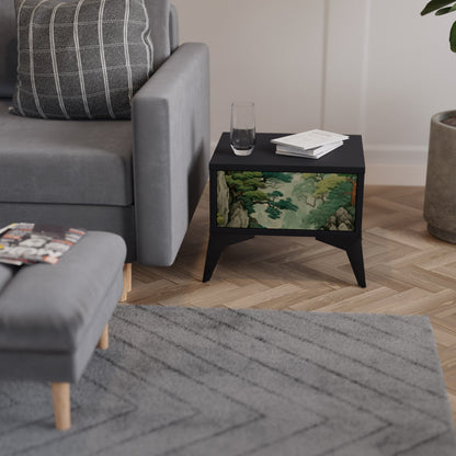 Comodino VERDURE ABYSS in finitura nera