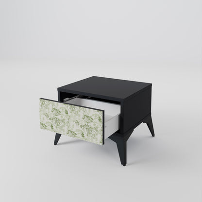 Comodino FENNEL BALDACHIN in finitura nera