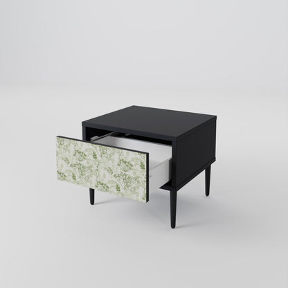 Comodino FENNEL BALDACHIN in finitura nera
