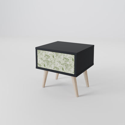 Comodino FENNEL BALDACHIN in finitura nera