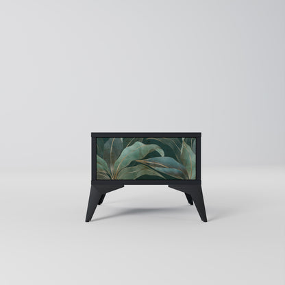 Comodino ROYAL GREEN in finitura nera