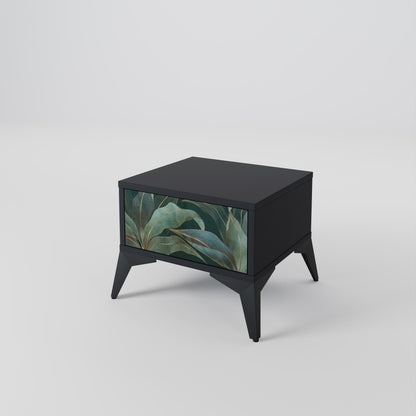 Comodino ROYAL GREEN in finitura nera