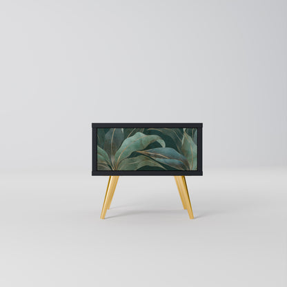Comodino ROYAL GREEN in finitura nera