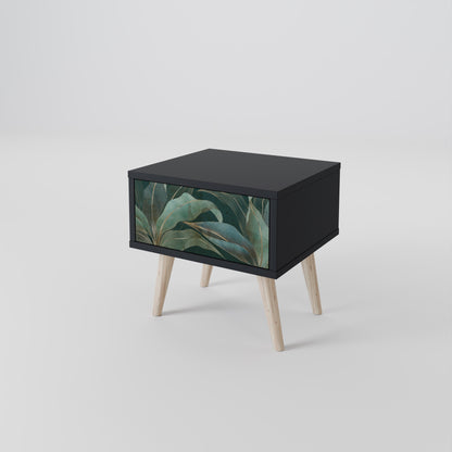 Comodino ROYAL GREEN in finitura nera