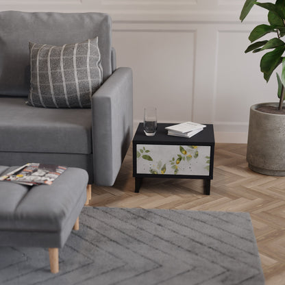 Comodino ELEGANT BOTANICS in finitura nera