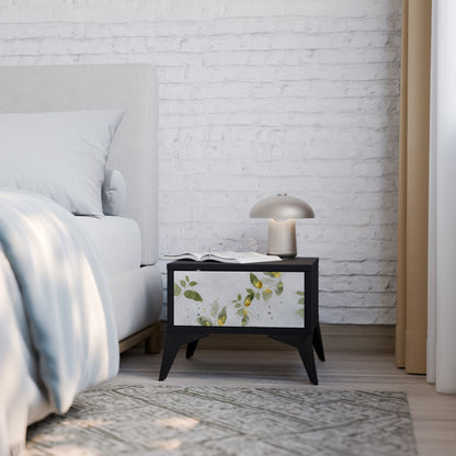 Comodino ELEGANT BOTANICS in finitura nera