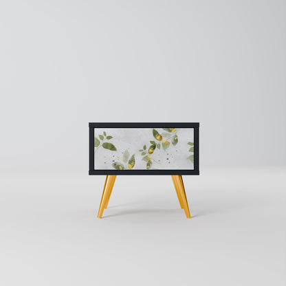 Comodino ELEGANT BOTANICS in finitura nera