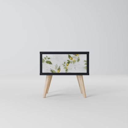 Comodino ELEGANT BOTANICS in finitura nera