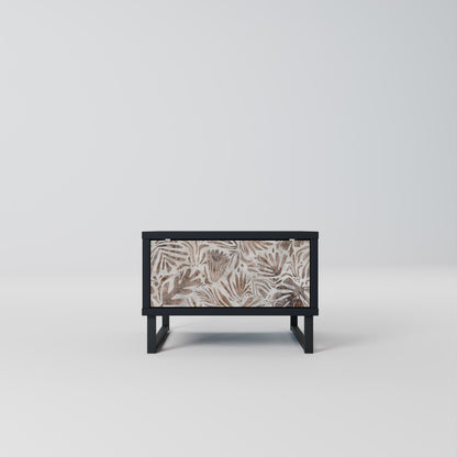 PASSING TIME Nightstand in Black Finish
