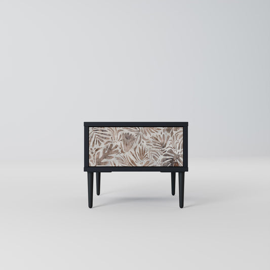 PASSING TIME Nightstand in Black Finish